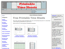 Tablet Screenshot of printabletimesheets.net
